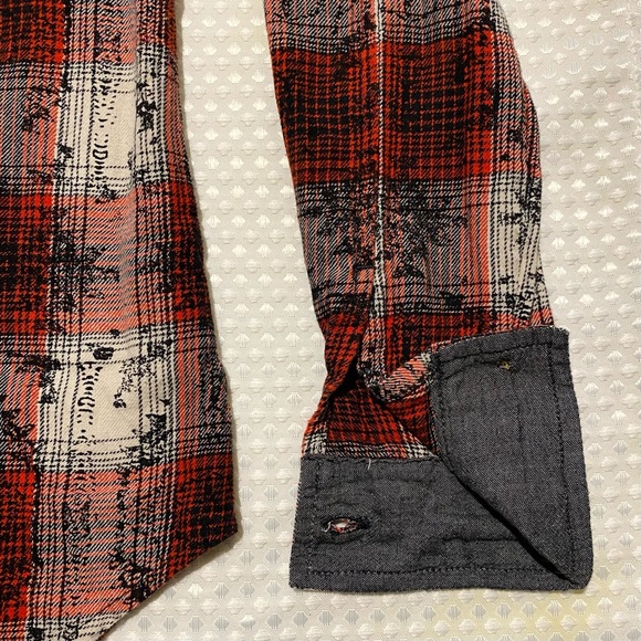 Vans Women’s Plaid Shirt, Red White Black, Size S - Picture 5 of 9